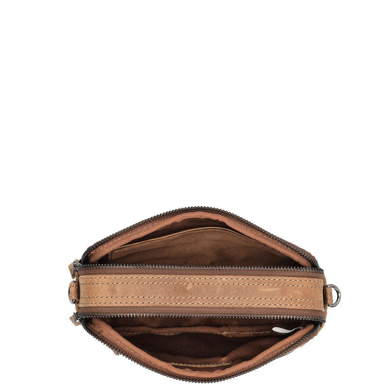 Genua Leren Box Tasje – Camel