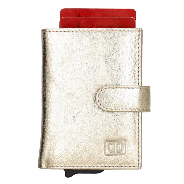 Double-d safety wallet goud