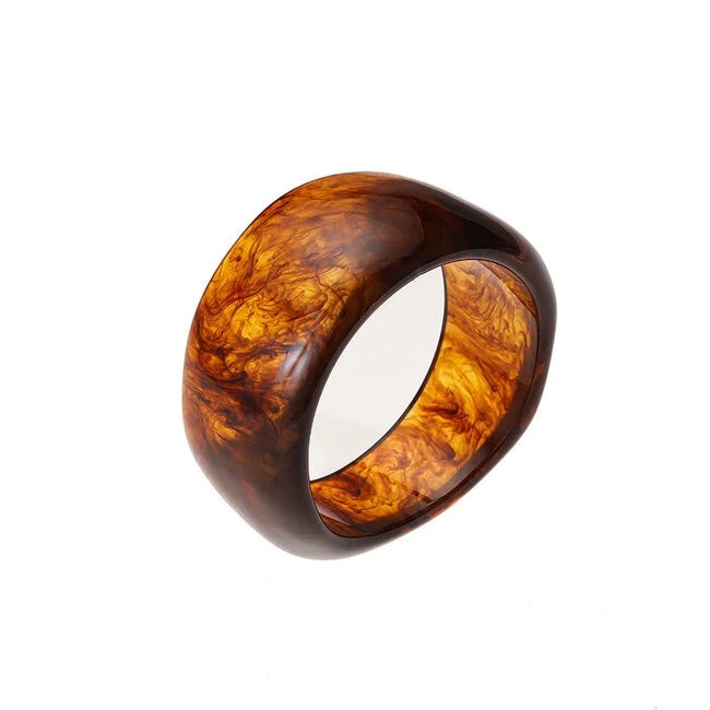 By Shir Armband Esthetisch Acryl Bruin Lichtgewicht Comfortabel Voor Tijdloze Elegante Outfits