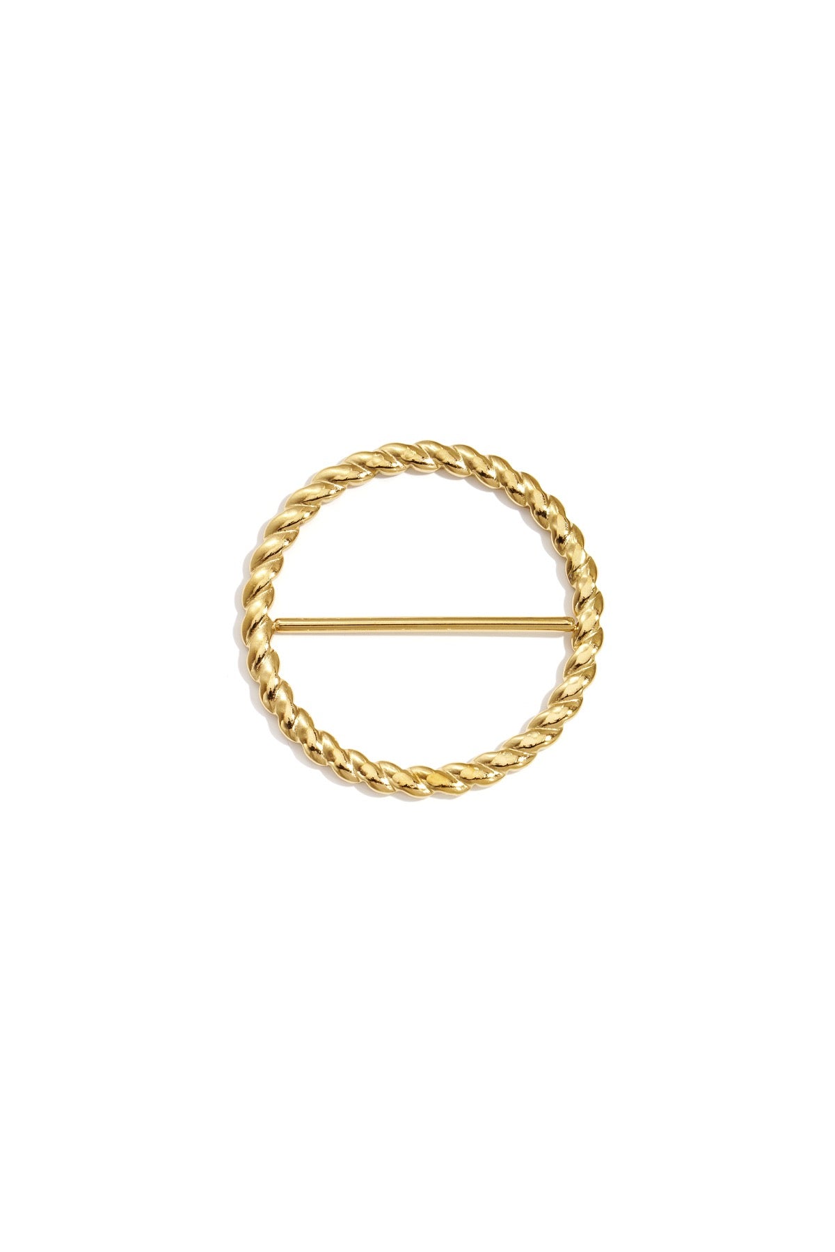 Zijden sjaal clip gedraaide cirkel