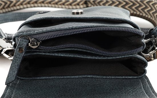 I’m Dutch Kansas tasje jeansblauw