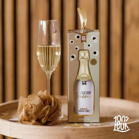 Douchegel met puff – Tijd voor bubbels