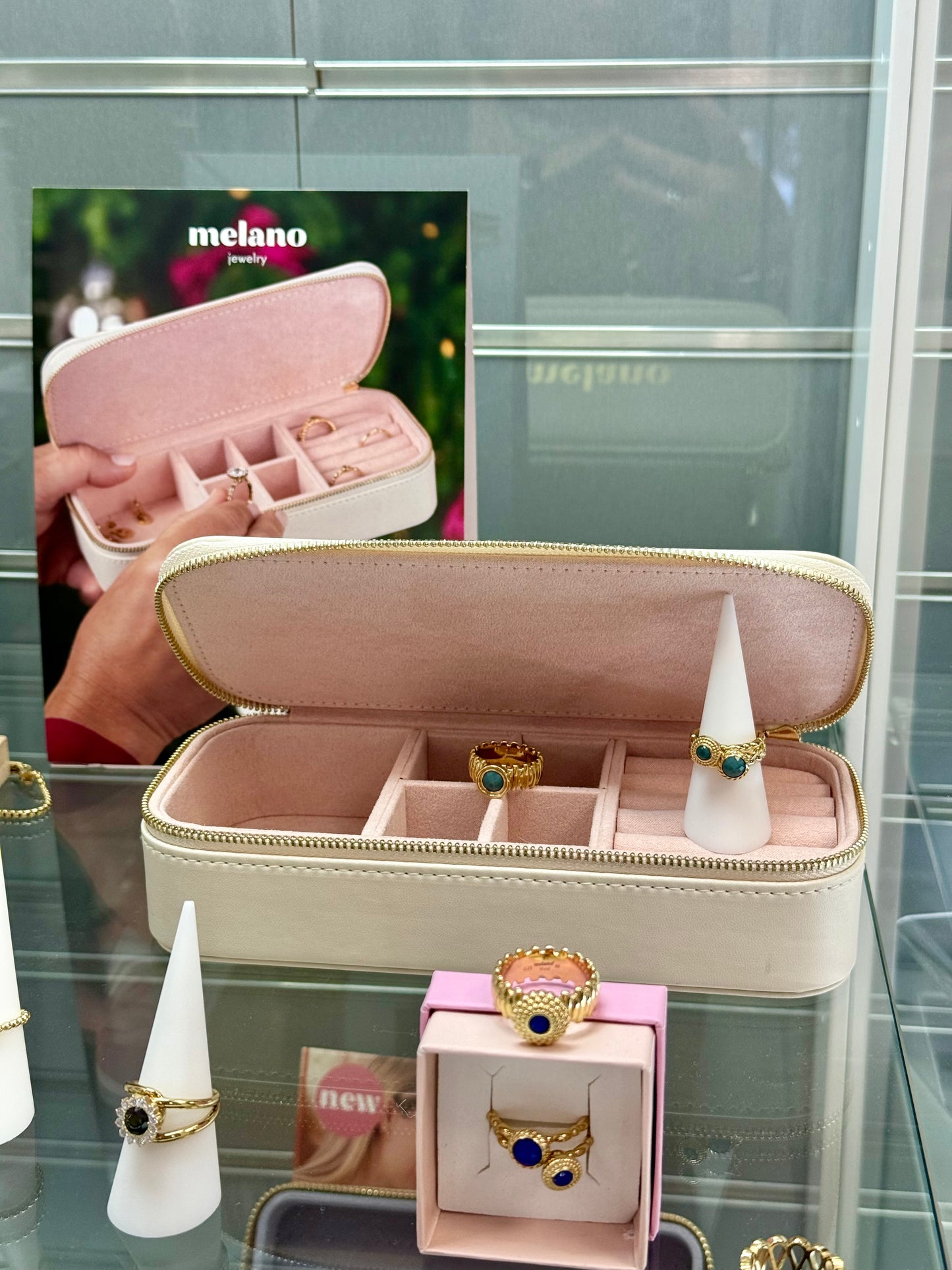 Melano Sieraden Opbergcase Met Vakjes Voor Kettingen En Armbanden Ringen En Oorbellen