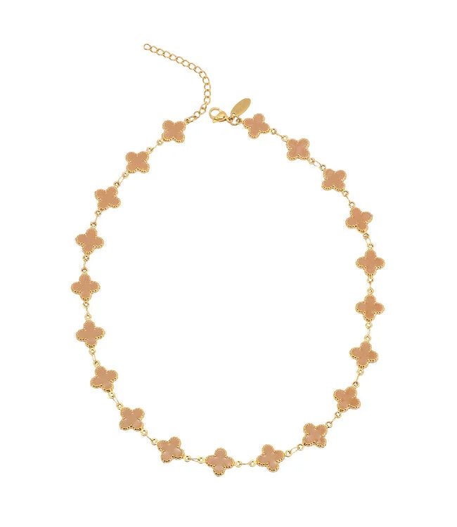 BY SHIR KETTING LUXE CHAMPAGNE KLAVER - Sannes Sieraden