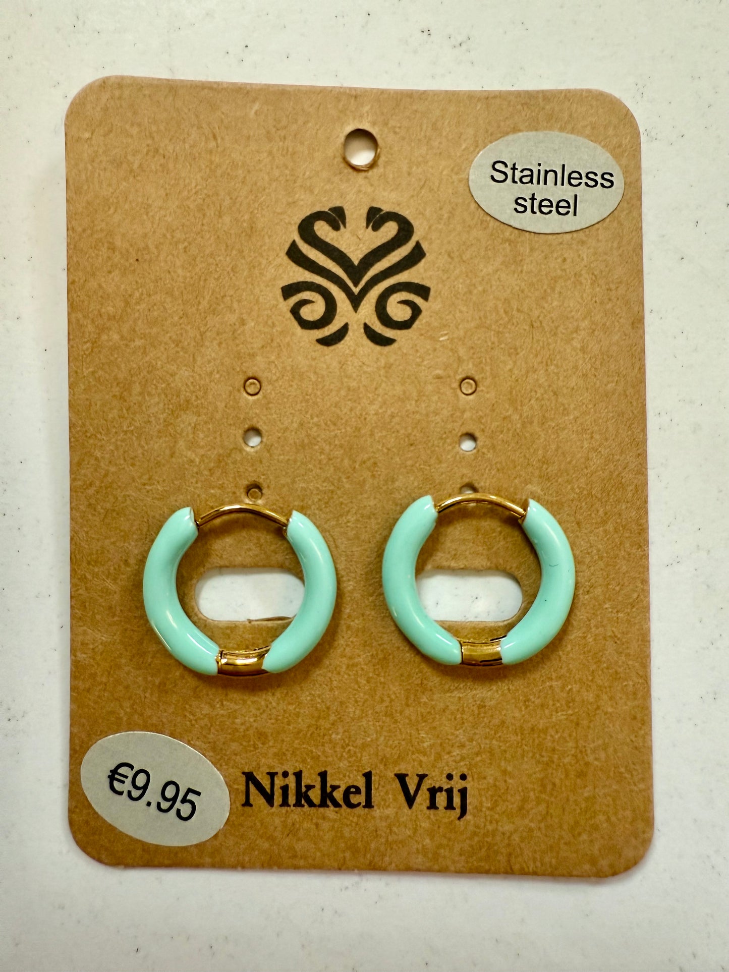 Stras4you gouden oorbel ringen groen