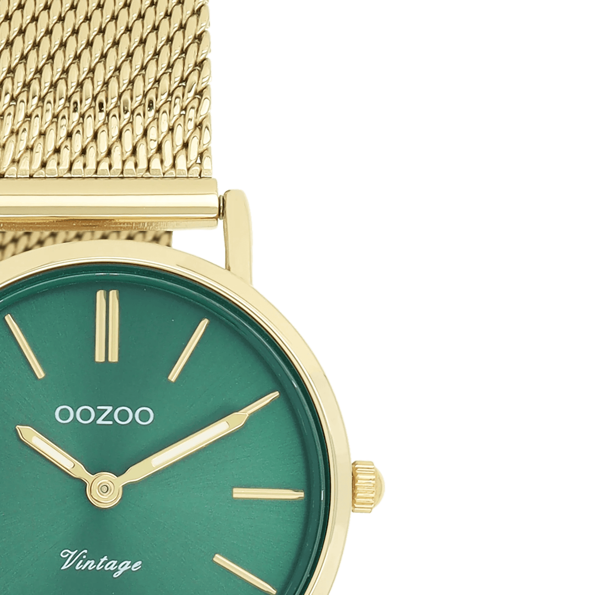 OOZOO Vintage Dameshorloge Goud | Mesh Armband | C20297 - Sannes Sieraden