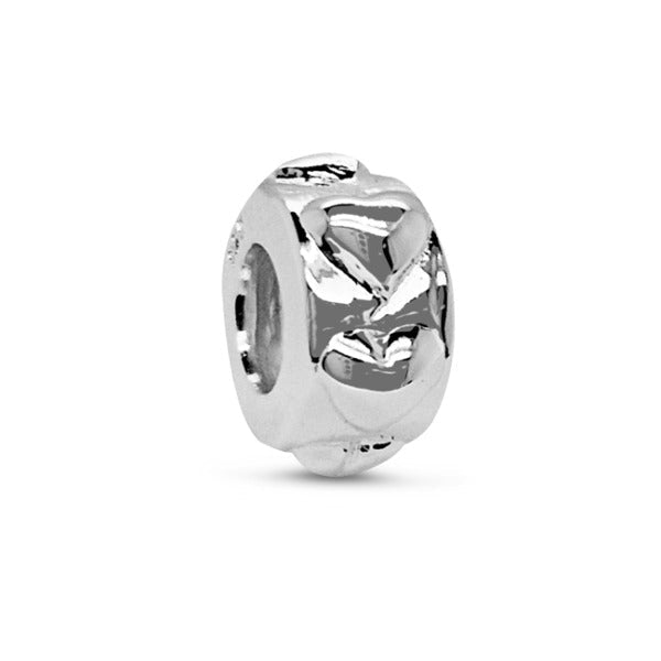 Rosa Di Luca Zilver Bedel Met Hartjes Voor Pandora Armband - Sannes Sieraden