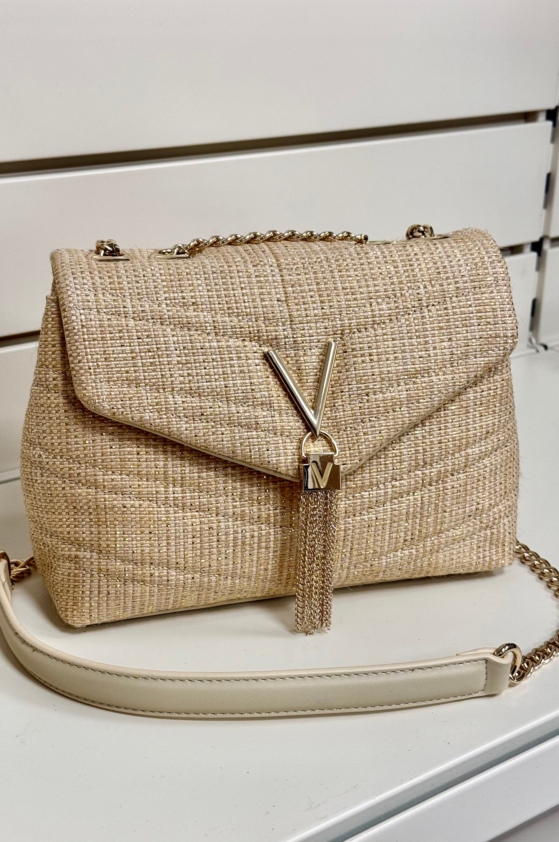 Valentino schoudertas goud