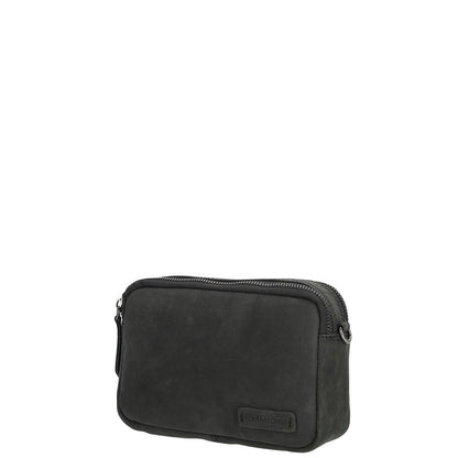 Genua Leren Box Tasje – Zwart