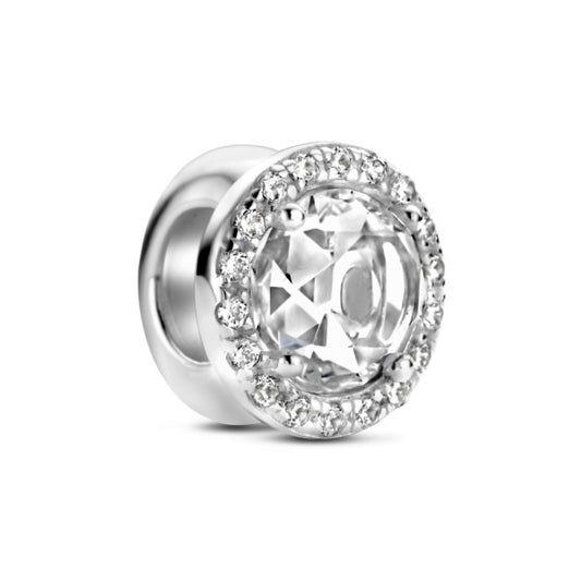 Rosa Di Luca zilver stopper zirkonia