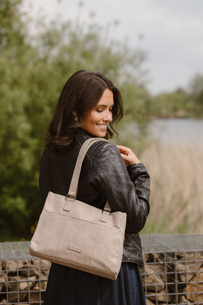 Schoudertas Enrico Benetti Kate light taupe