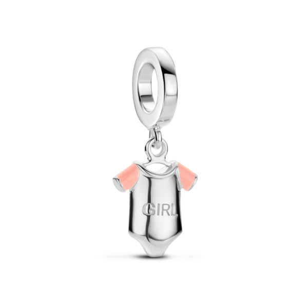 Rosa Di Luca zilver bedel hanger romper girl