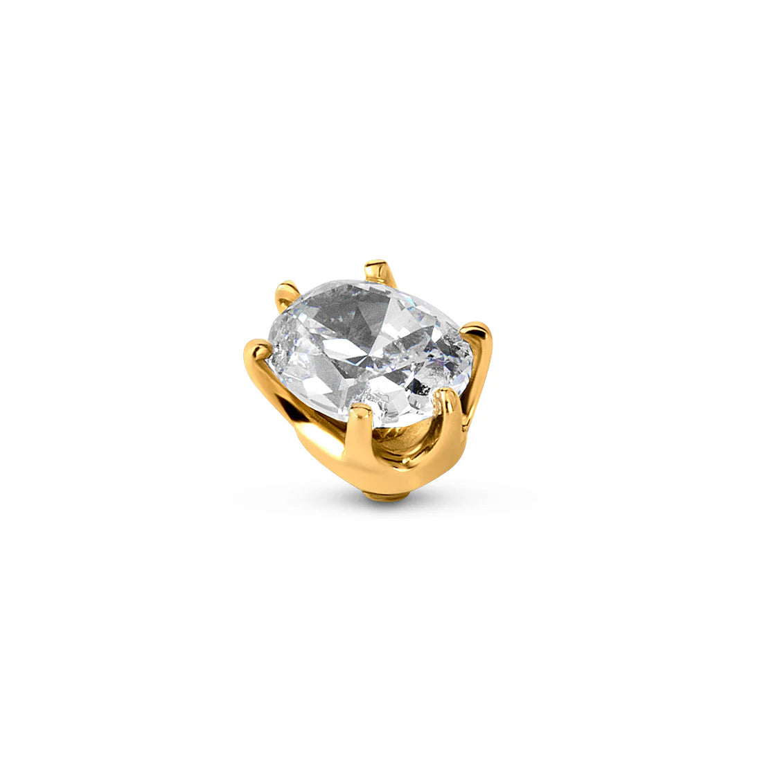 Melano Twisted Celebration Steentje Crystal goud.