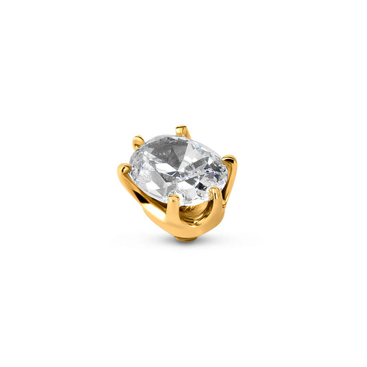 Melano Twisted Celebration Steentje Crystal goud.