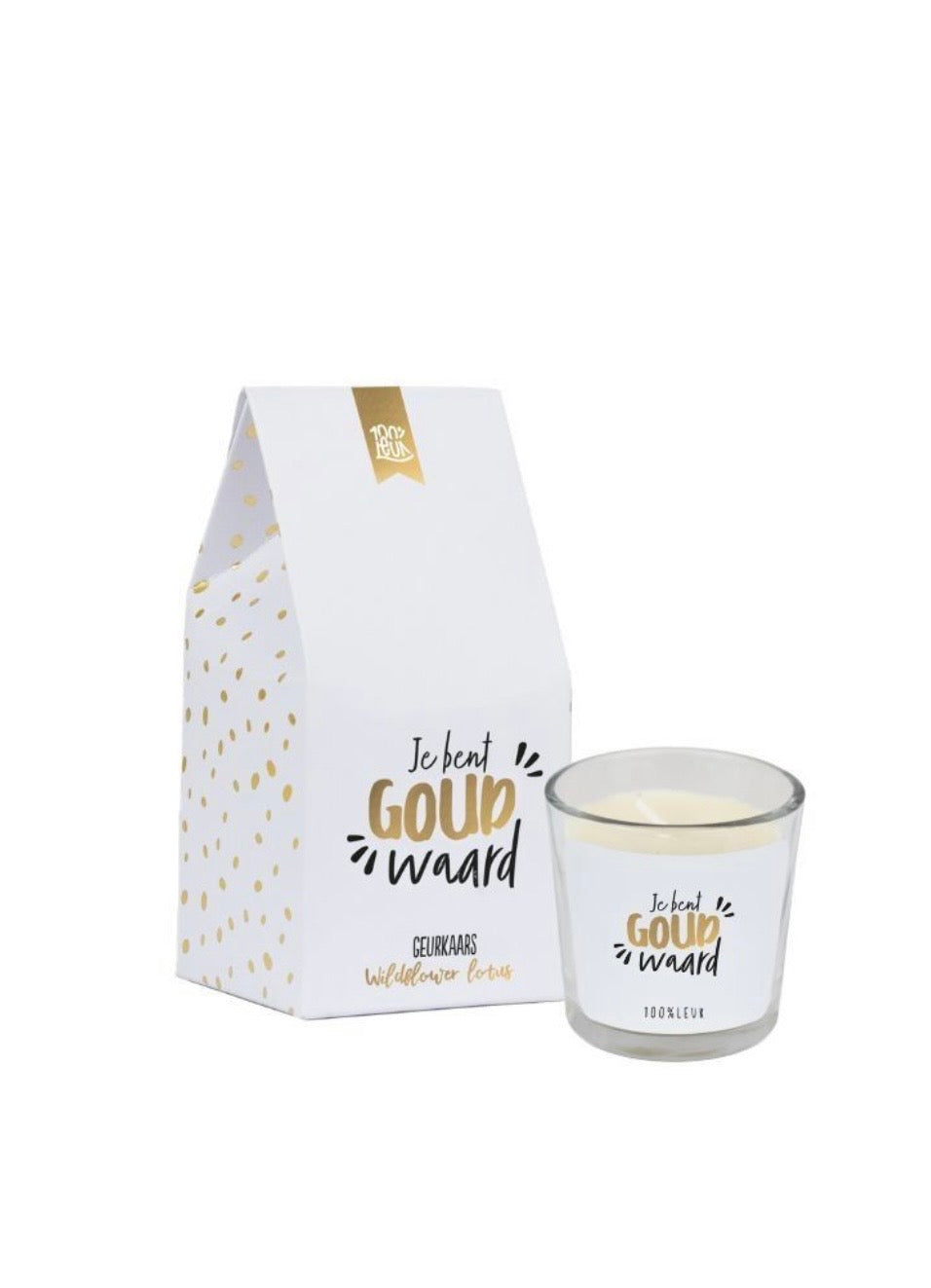 Geurkaars huisje - Je bent goud waard