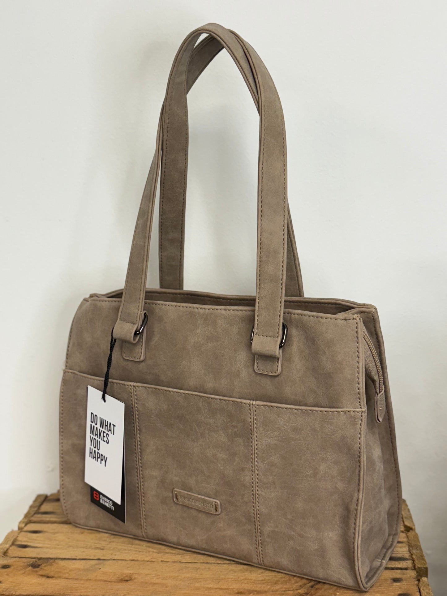 Schoudertas Enrico Benetti Kate light taupe