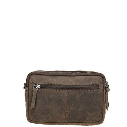 Genua Leren Box Tasje – Donkerbruin