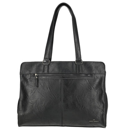 Enrico Benetti Julia Schoudertas Voor Laptop 15 Inch Zwart PU Materiaal Dames Tas