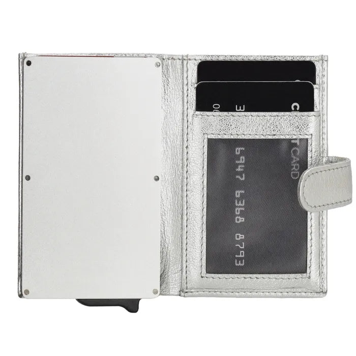 Double-d safety wallet zilver