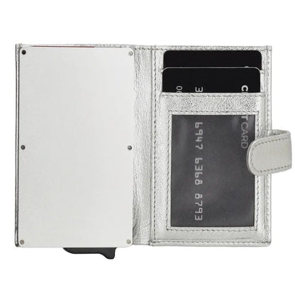 Double-d safety wallet zilver