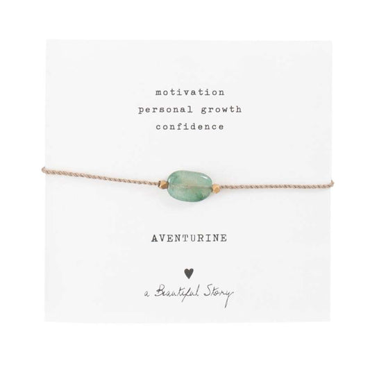 Edelsteenkaart Aventurijn Goud Armband
