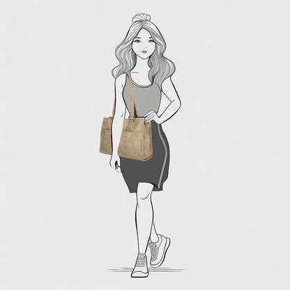 Schoudertas Enrico Benetti Kate light taupe