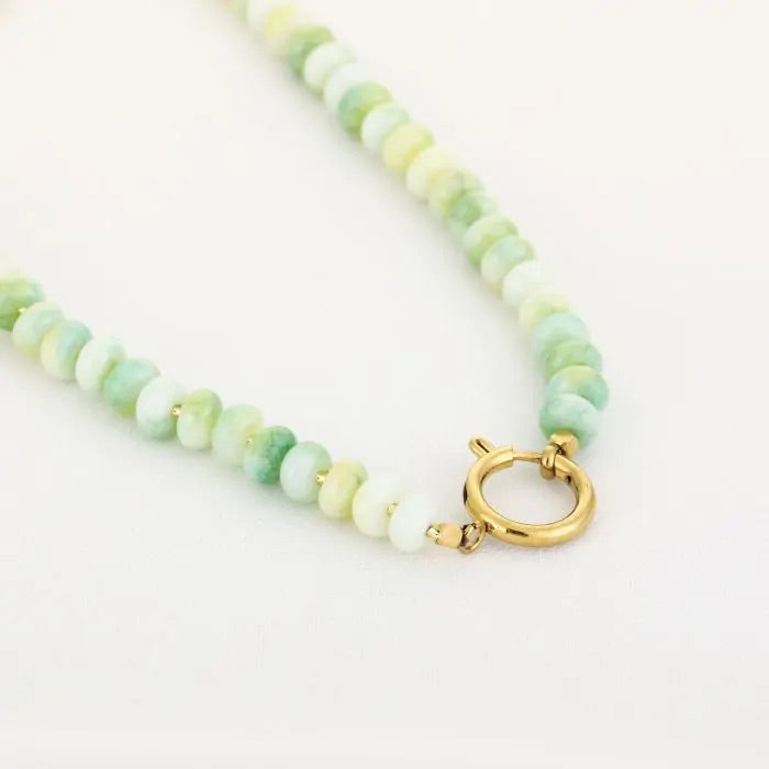 Groene kralen ketting