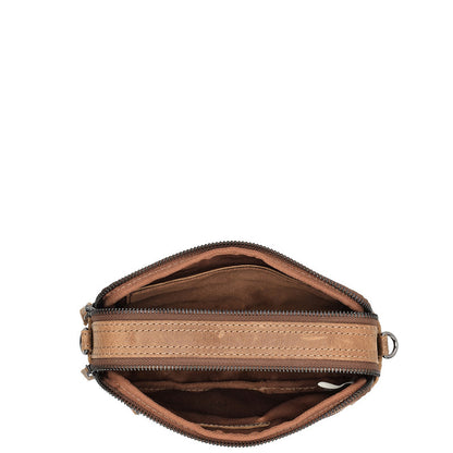 Genua Leren Box Tasje – Camel