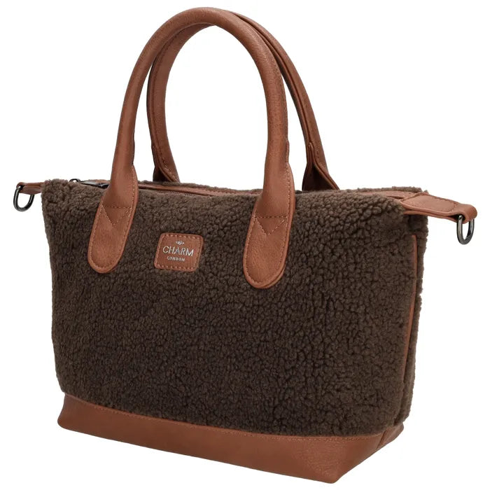 Charm London Buckingham Teddy Handtas Donkerbruin
