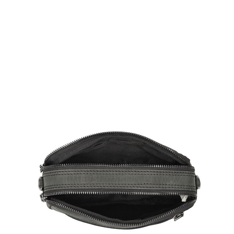 Genua Leren Box Tasje – Zwart