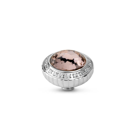 Melano Vivid Party Steentje Vintage Rose zilver.