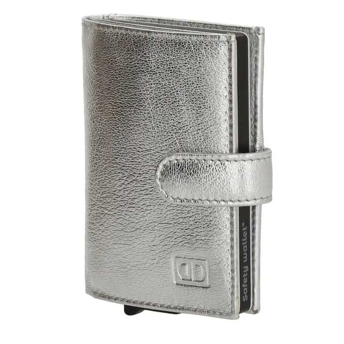 Double-d safety wallet zilver