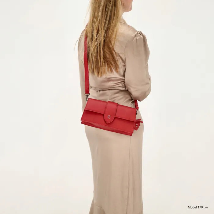 Charm London Castle Hill Crossbodytas Rood