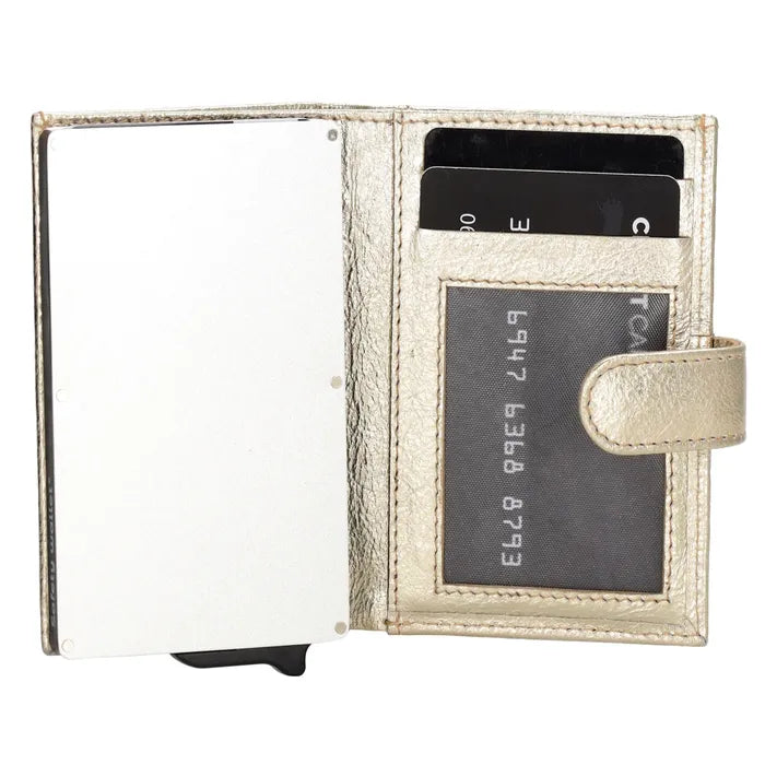 Double-d safety wallet goud