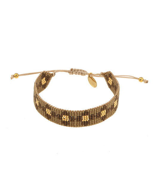 BY SHIR ARMBAND LUXE WOVEN BRONS