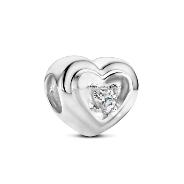 Rosa Di Luca zilver bedel zirkonia hart