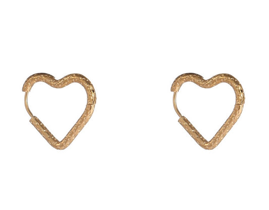 Day en Eve oorbellen open harten