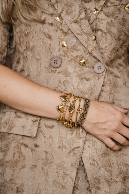 BY SHIR ARMBAND LUXE WOVEN BRONS