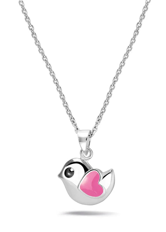 Ketting vogel met hartje