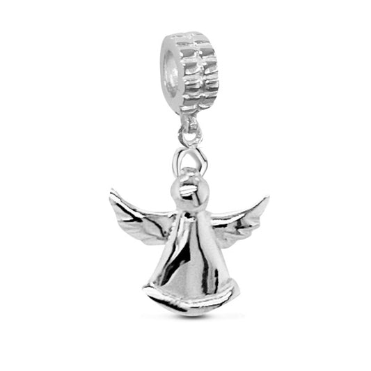 Rosa Di Luca zilver bedel hanger engel