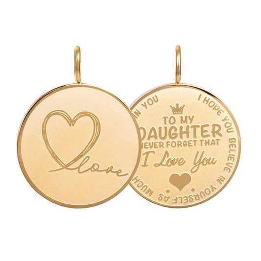 Pendant Daughter Love Big goud