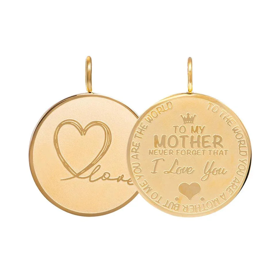 Pendant Mother Love Big goud