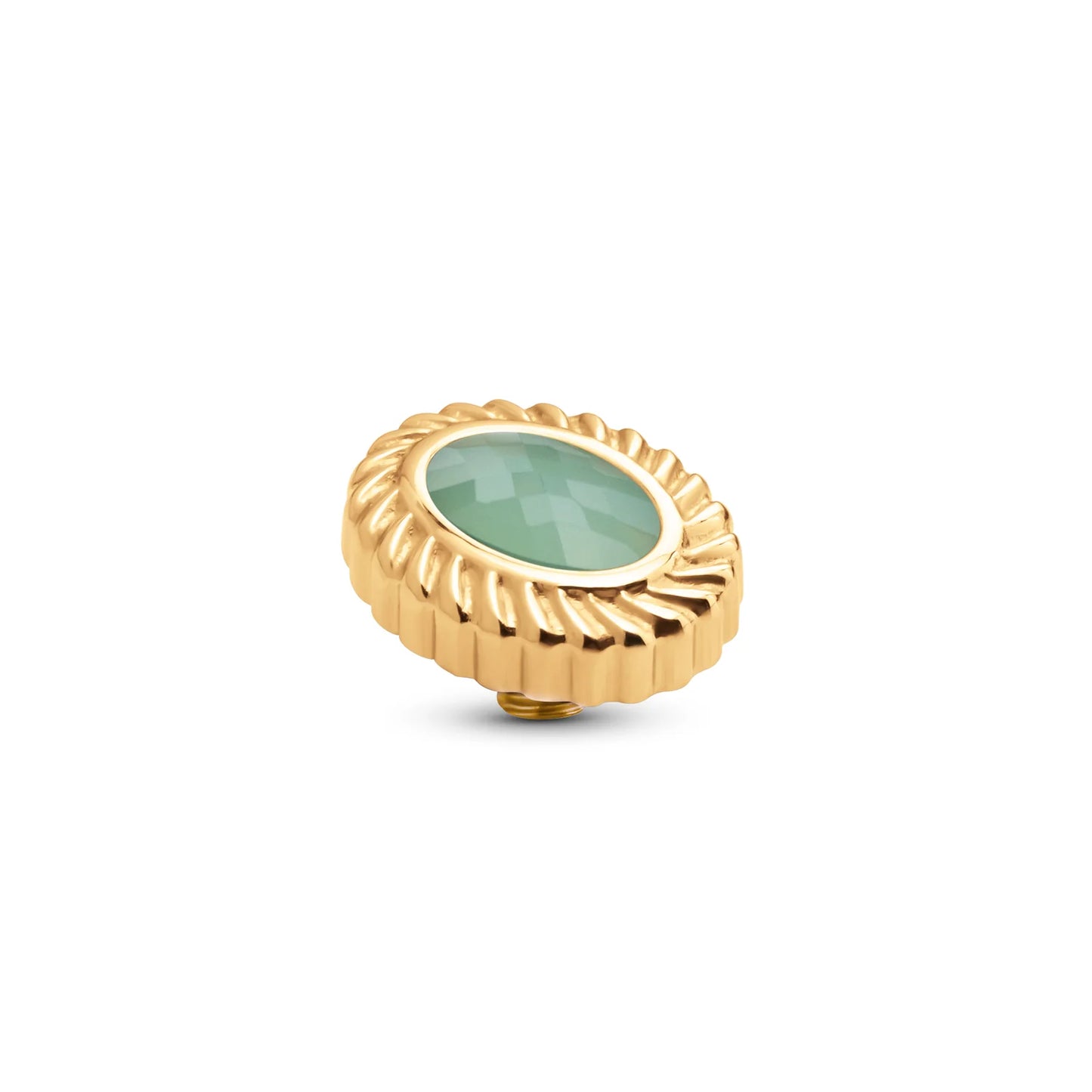 Melano Twisted Oval Rope Steentje Jelly Mint