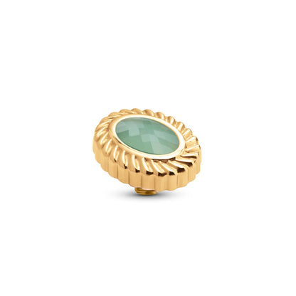 Melano Twisted Oval Rope Steentje Jelly Mint