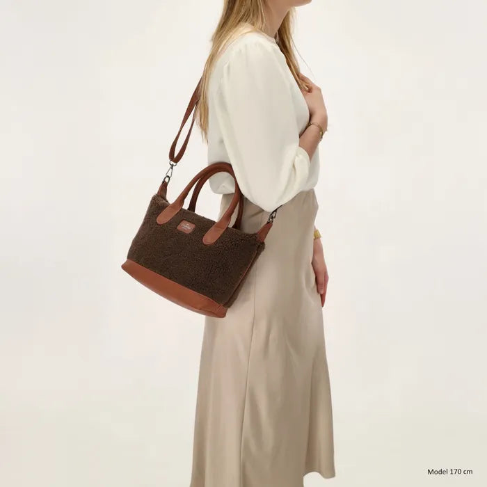 Charm London Buckingham Teddy Handtas Donkerbruin