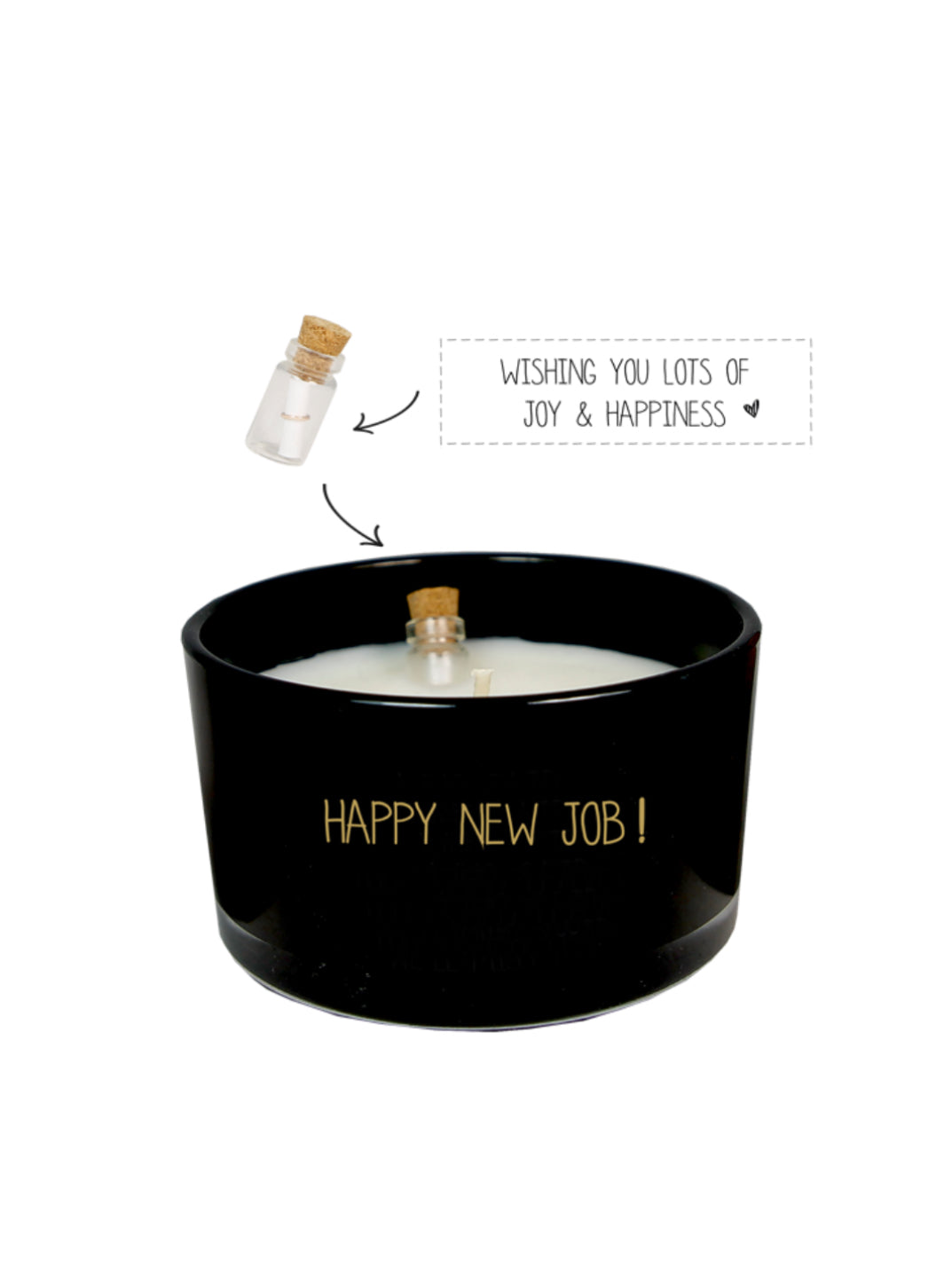 MY FLAME FLESSENPOST KAARS - HAPPY NEW JOB! - WARM CASHMERE