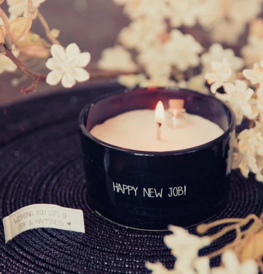 MY FLAME FLESSENPOST KAARS - HAPPY NEW JOB! - WARM CASHMERE