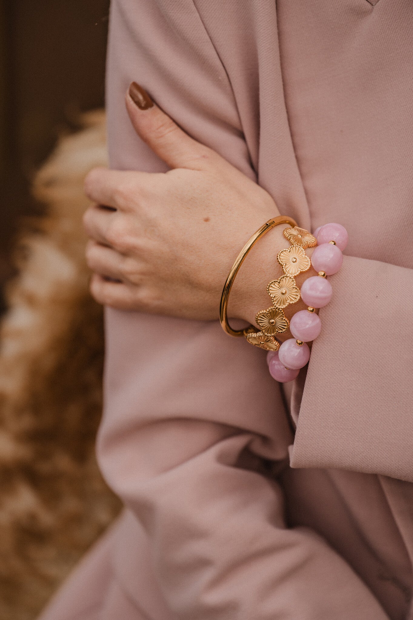 BY SHIR ARMBAND LUXE BANGLE FLOWER