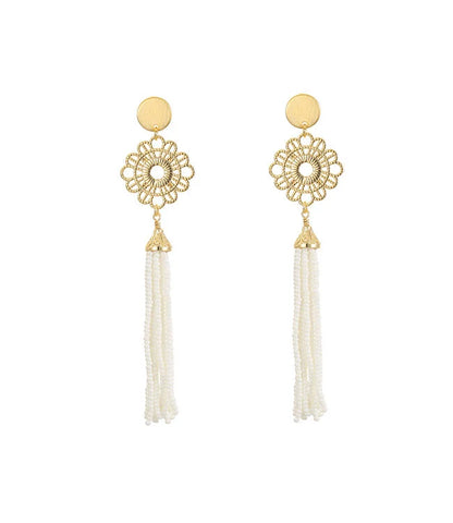 BY SHIR OORBELLEN LUXE NAVÉ WIT
