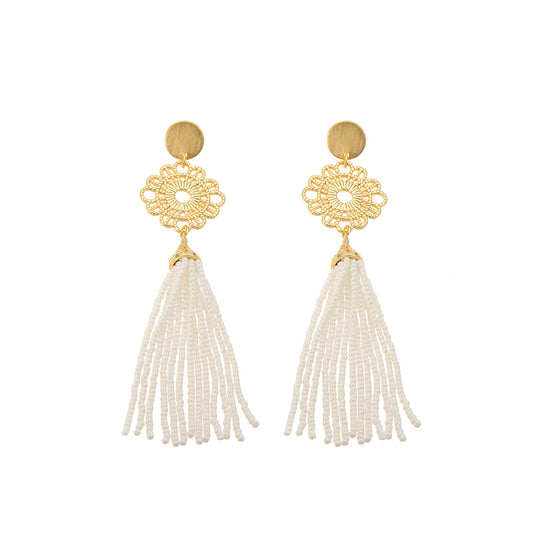 BY SHIR OORBELLEN LUXE NAVÉ WIT